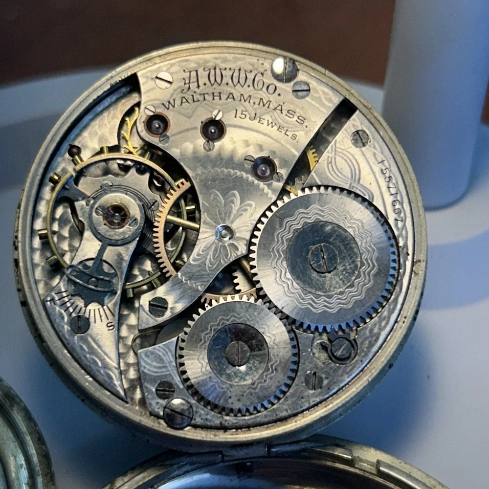 1907 Waltham Open Face Pocket Watch 15J Grade 620 16S Model 1899 Parts Repair